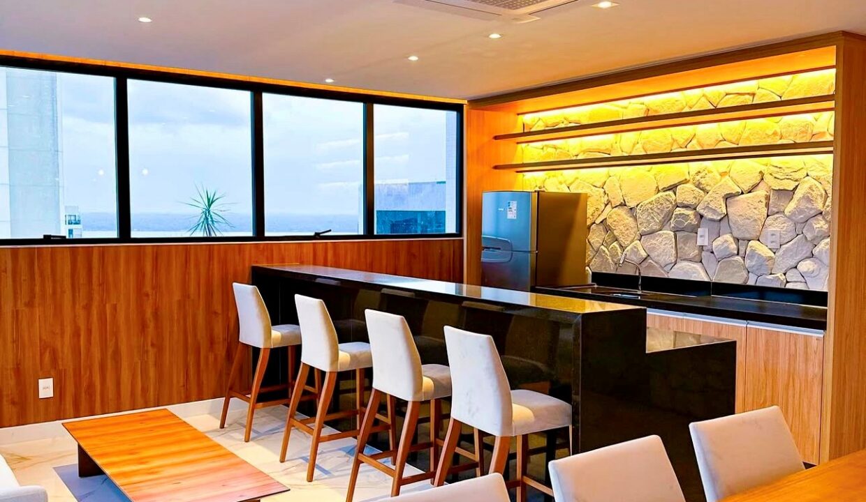 Espaço Goumert Fechado no Rooftop.